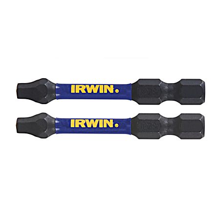 2 in Square No. 3 Impact Power Bit Set - 2 Pk