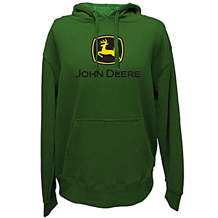 Men's Green Graphic Fleece Hoodie