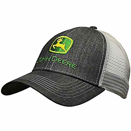 Men's Charcoal Patch Logo Cap