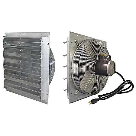 24 in Shutter Fan w/ Cord