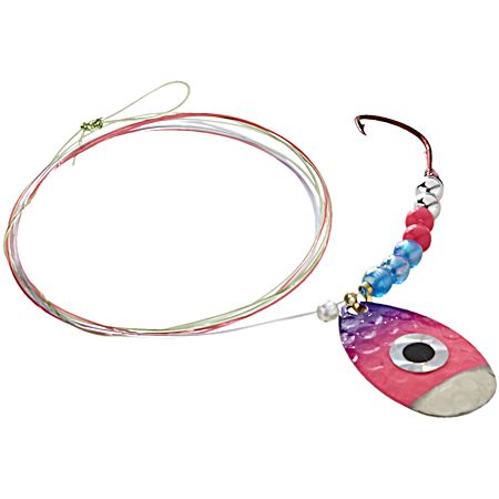 Hot Flash Spinner Rig - Nickel/Pink/Purple