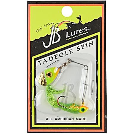 Tadpole Spin Jig - Chartreuse/Orange