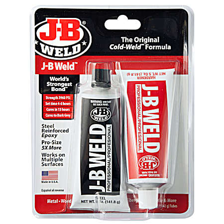 KwikWeld Quick-Setting Steel-Reinforced Epoxy - Professional Size