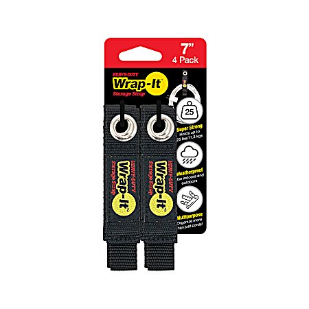 7 in Heavy-Duty Storage Strap - 4 Pk