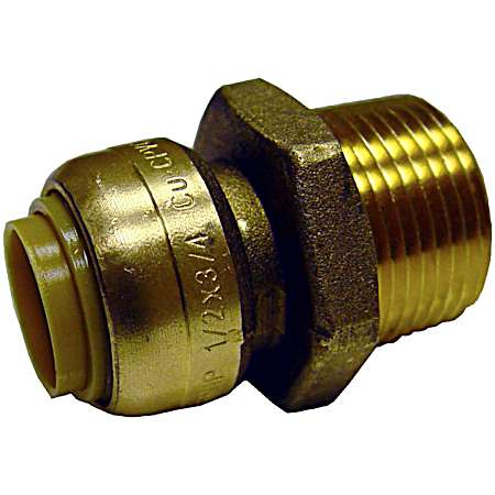 Push-To-Fit Fitting Adapter - 3/8 In. x 1/2 In.