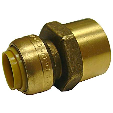 Push-To-Fit Fitting Adapter - 3/8 In. Push x FIP