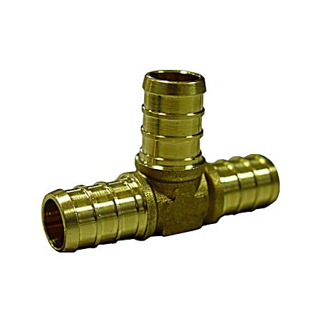 1 in PEX x 1 in PEX x 1 in PEX Lead-Free Brass Tee