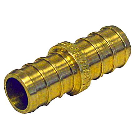 1/2 in PEX x 1/2 in PEX Lead-Free Brass Coupling - 25 Pk