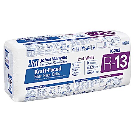 R13 Kraft-Faced Fiberglass Insulation Batt