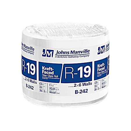 R19 Kraft-Faced Fiberglass Insulation