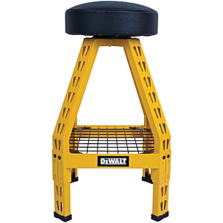 30 in Black & Yellow Fixed Leg Shop Stool