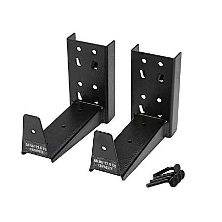 Black 6 in Cantilever Bracket Set for Storage Racks  - 2 Pc