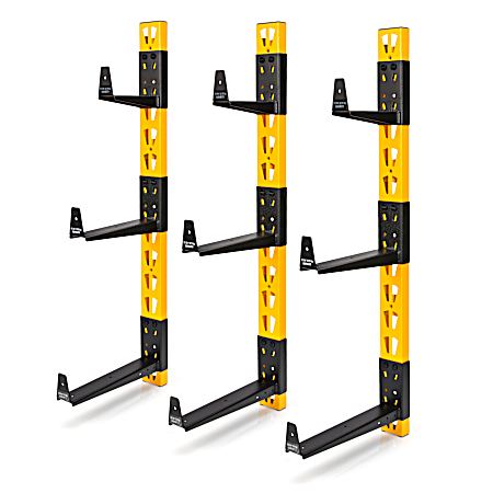 Yellow/Black Wall Mount Cantilever Rack - 3 Pc
