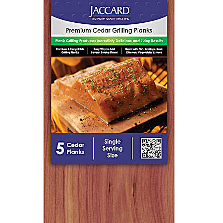 5 Pk Small Premium Cedar Planks