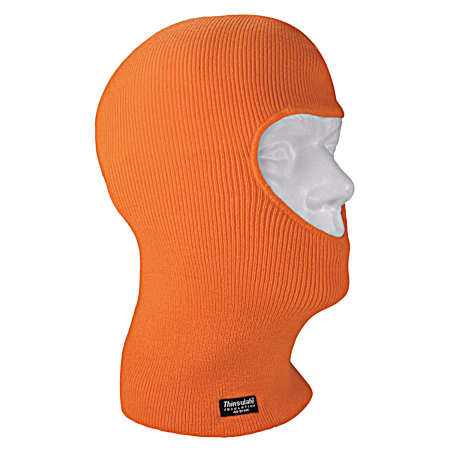 Fine Gauge 1 Hole Blaze Orange Knit Balaclava