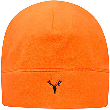 Adult Caliber Blaze Orange Embroidered Deer Fleece Beanie
