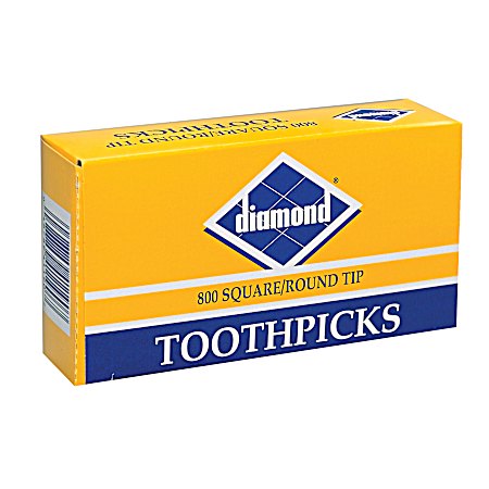Square/Round Toothpicks - 800 Ct.
