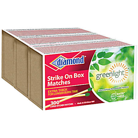 Strike On Box Matches - 3 Pk.