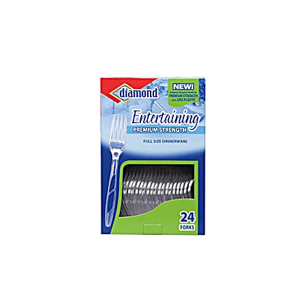 Entertaining Plastic Forks - 24 Pk