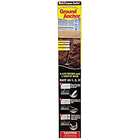 Anchor Kit w/ Drive Rod - 6 Pc