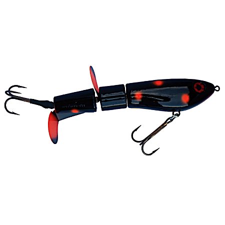 Super TopRaider 9 in Black/Orange Topwater Bait