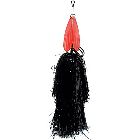 Magnum Tinsel 11 in Black/Orange Musky Buchertail