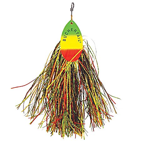 500 Series Tinsel 5 in Firetiger Musky Buchertail