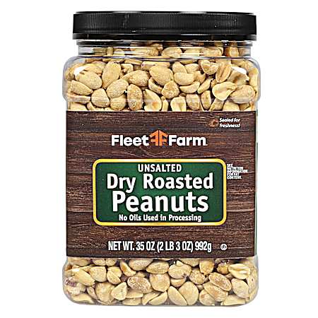 35 oz Unsalted Dry Roasted Peanuts