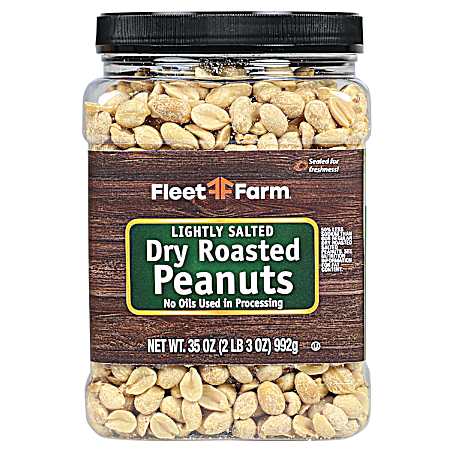 35 oz Lightly Salted w/ Sea Salt Dry Roasted Peanuts