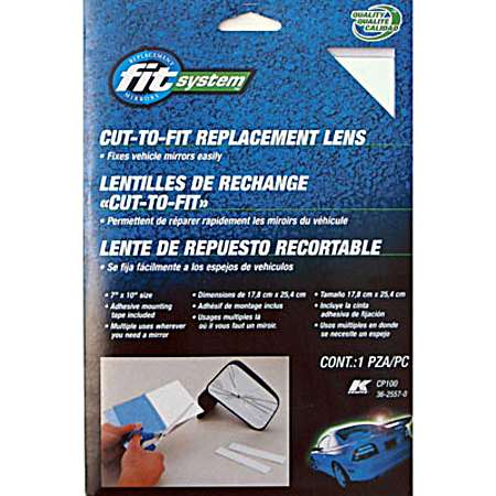 Cut-To-Fit Lens