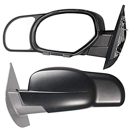 Custom Fit Black Snap-On Towing Mirrors
