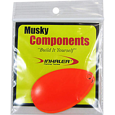 Musky Fishing Components - Indiana Blade - Orange