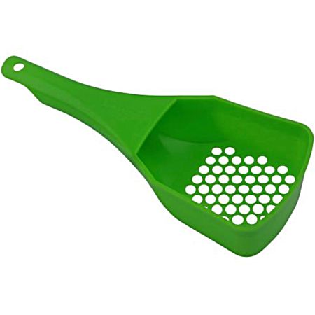 9 in Green Dip w/ Pour Spout Minnow Plastic Scoop