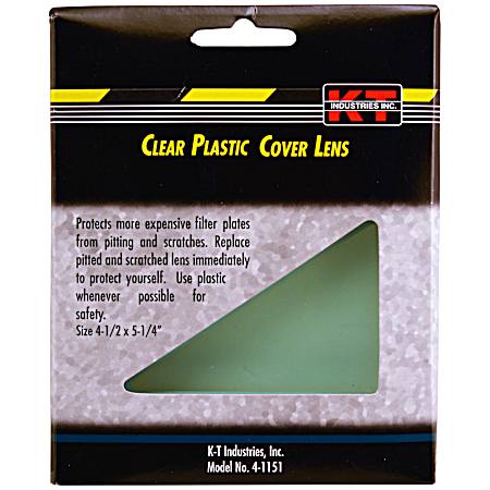 4 X 5 Clear Plastic Cover Lens
