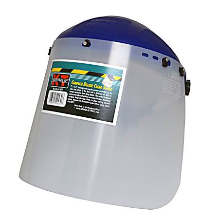 Clear Complete Deluxe Face Shield - Ratchet Style