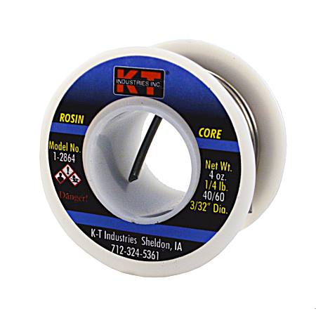 1/4 lb Rosin Core Solder 40/60 3/32-inch DIA