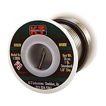 1 lb Solid Wire Solder Standard 1/8-inch DIA