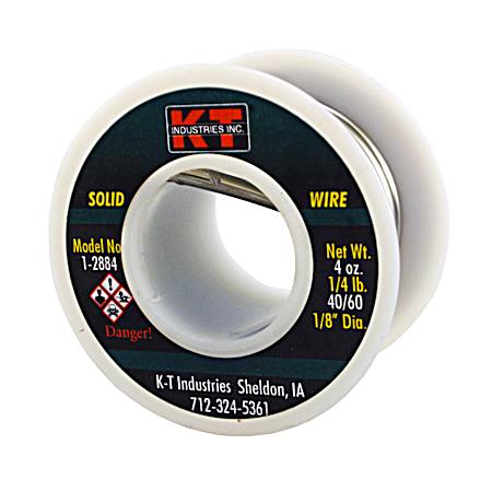 1/4 lb Solid Wire Solder 40/60 1/8-inch DIA