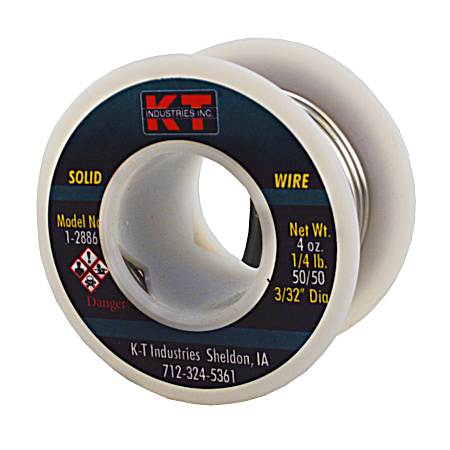 1/4 lb Solid Wire Solder 50/50 1/8-inch DIA