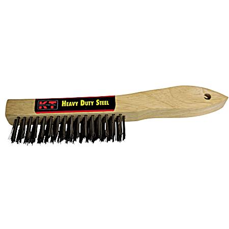Shoe Handle Brush w/ Carbon Steel Bristles