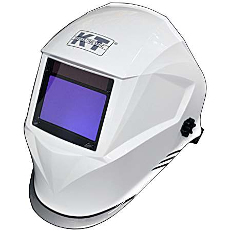 White Elite Series Auto-Darkening Welding Helmet