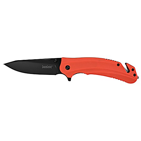 Barricade Orange Folding Emergency Knife