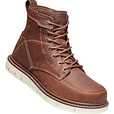Ladies' Gingerbread/Off White San Jose 6 in Soft Toe Boots