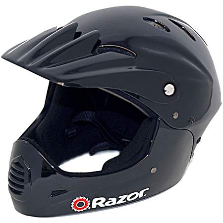 Youth Black Full Face Helmet