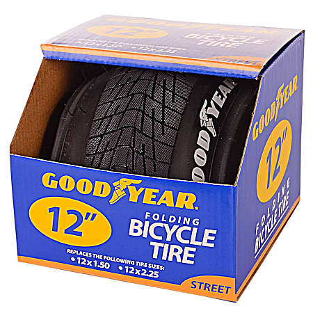 12 in Black Bicycle Tire