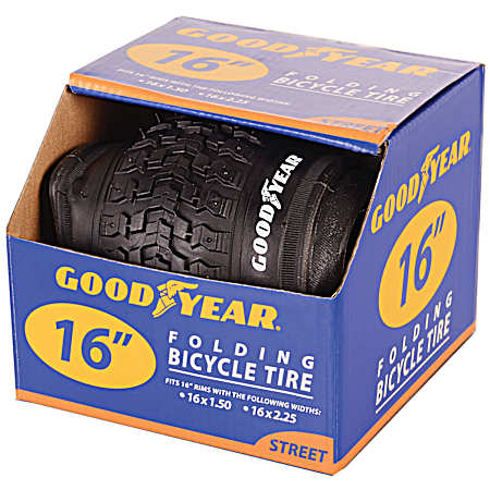 16 in Black Bicycle Tire