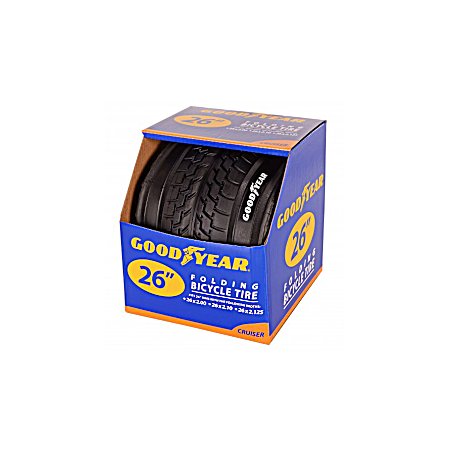 26 in Black Cruiser Bicycle Tire