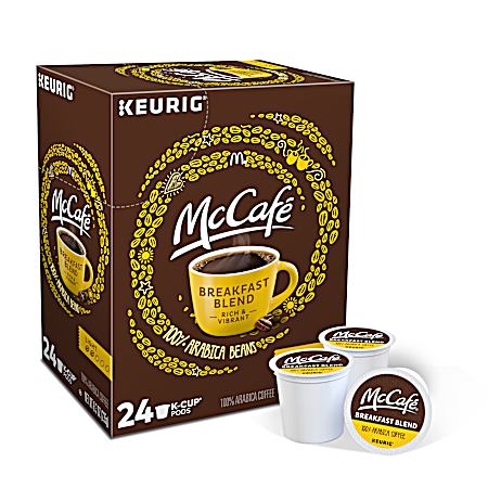 Breakfast Blend Light Roast Coffee K-Cups - 24 Ct