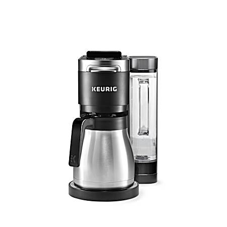 K Duo Plus 12-Cup Black Matte Single Serve and Carafe Coffee Maker