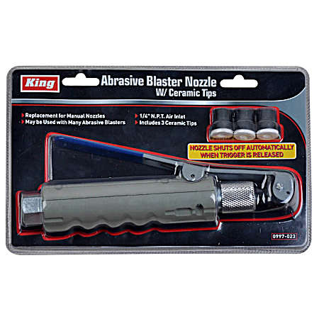 Abrasive Blaster Nozzle w/ Ceramic Tips